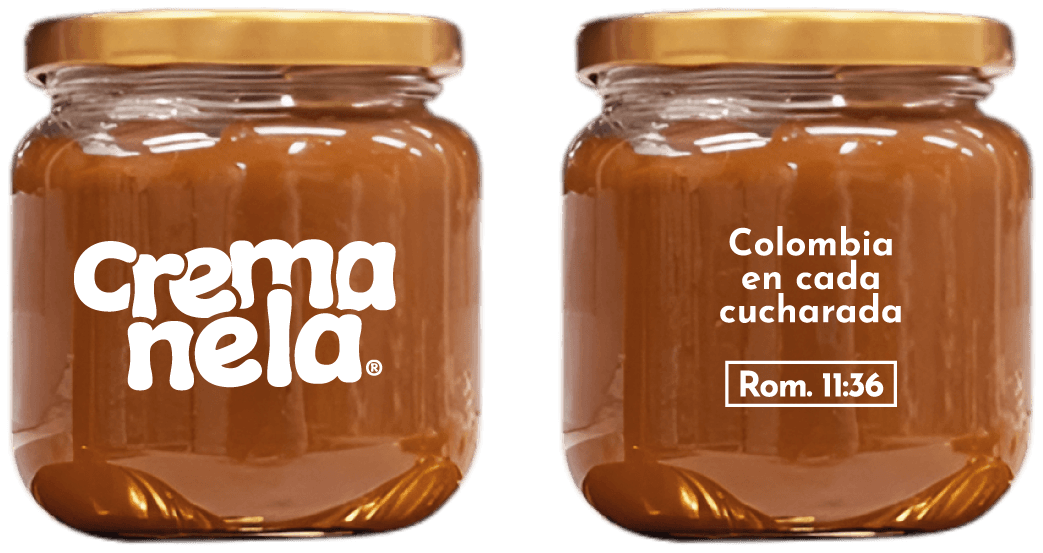 Frasco de Cremanela, crema de panela para untar